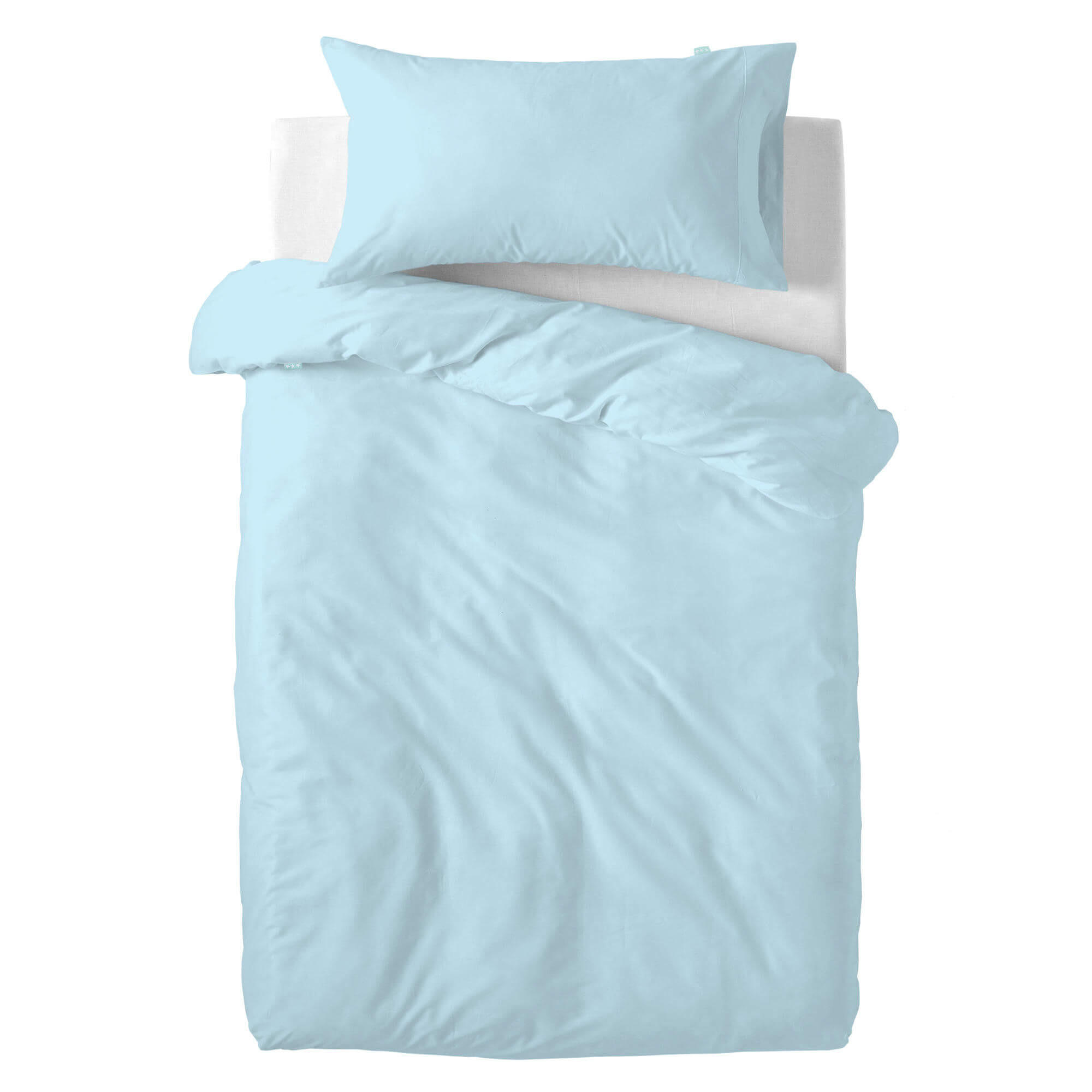 BETTBEZUG 2er-Set teiliges basic 115x145 cm (kinderbett) blau - Blau, Textil (115/145cm) - Happy Friday