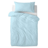 BETTBEZUG 2er-Set teiliges basic 115x145 cm (kinderbett) blau - Blau, Textil (115/145cm) - Happy Friday