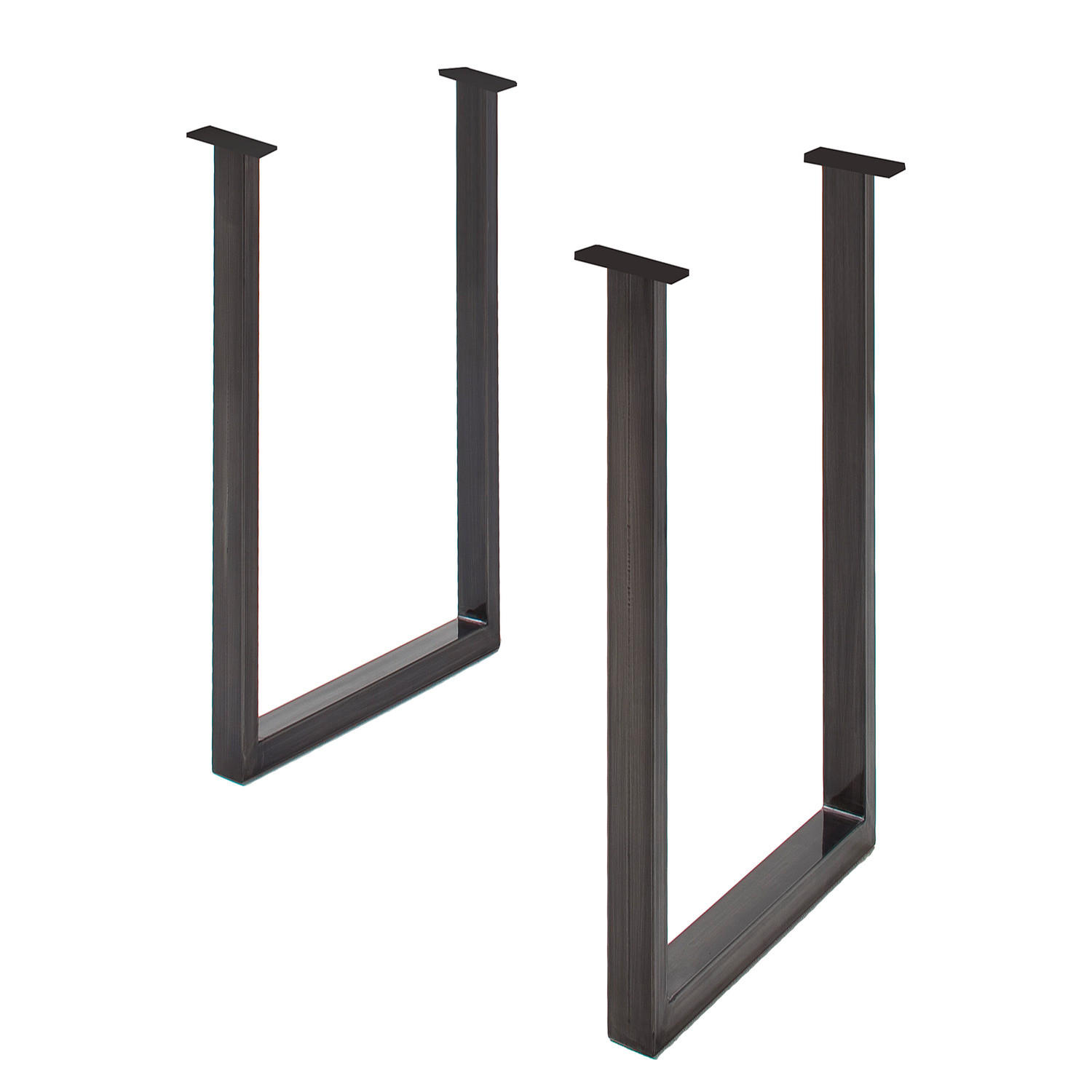 BARTISCHGESTELL - Eisen - Grau, Metall (8/73/105cm) - home24