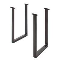 BARTISCHGESTELL - Eisen - Grau, Metall (8/73/105cm) - home24