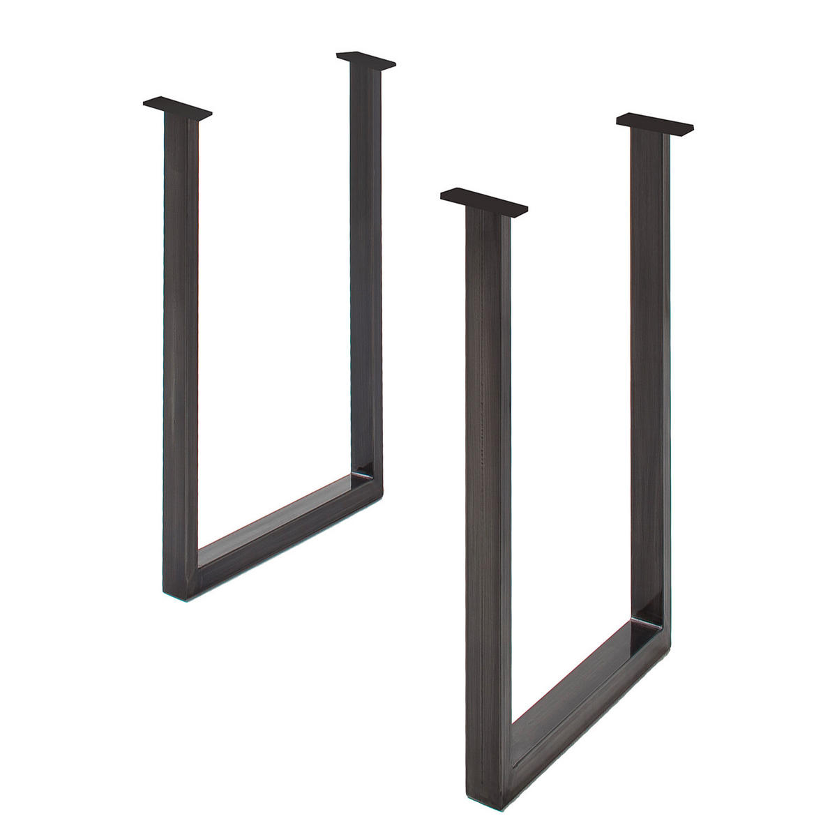 BARTISCHGESTELL - Eisen - Grau, Metall (8/73/105cm) - home24