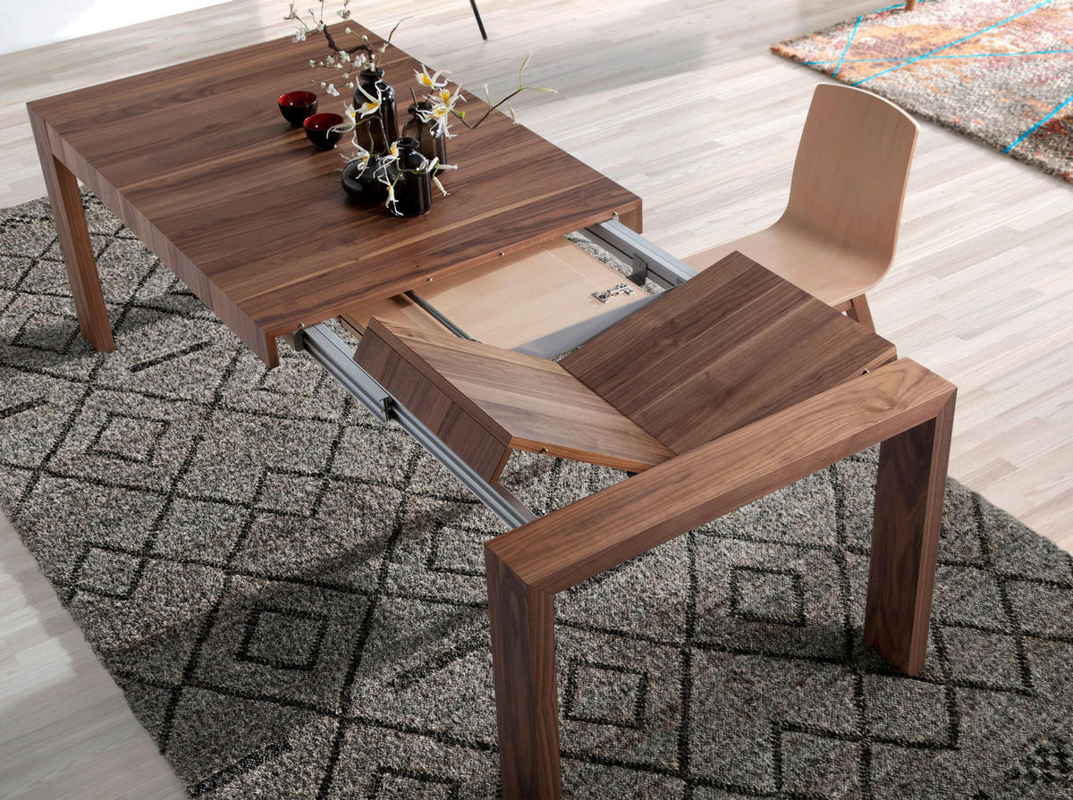 ESSTISCH Rechteckig Walnuss 160/100/76 cm - Walnussfarben, Holz (100/160/76cm) - ANGEL CERDA
