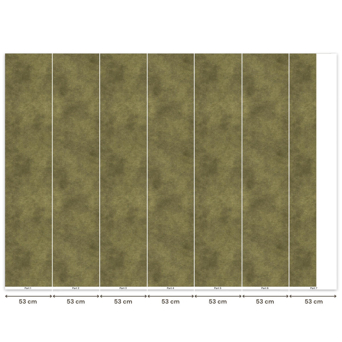 TAPETE - Textur - Abstrakt - Grün - 350x260 cm - Olivgrün, Papier (350/260cm) - OnlyWow