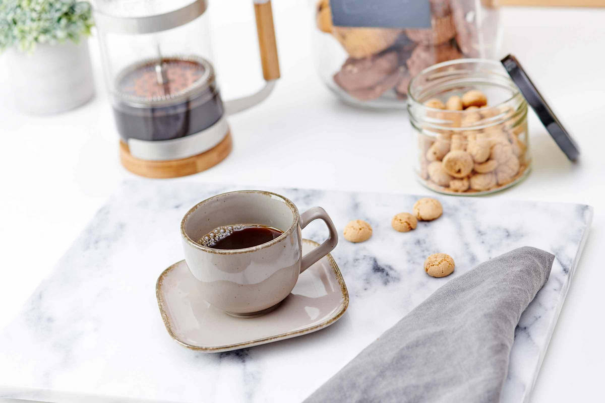 ESPRESSOTASSEN Casa Grau 80 ml 6er Set - Grau, Keramik (0.08L) - Ritzenhoff Breker