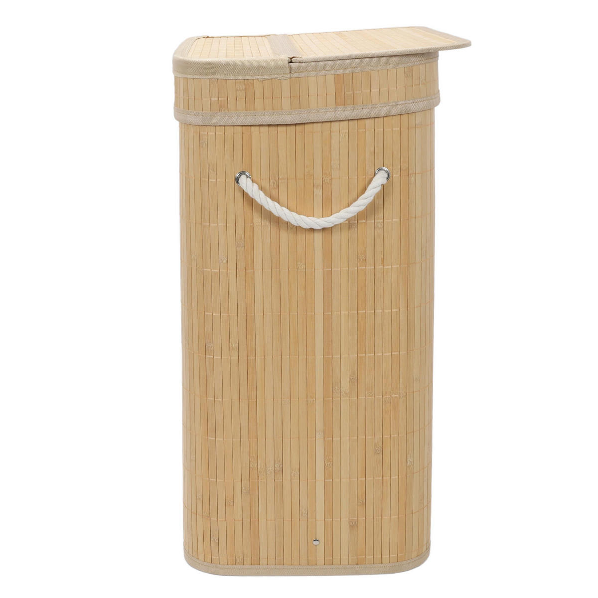 WÄSCHEKORB Bambus Luva 80 l - Beige, Naturmaterialien (42/60/32cm) - NUXIO