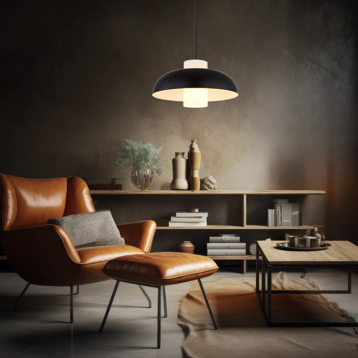 LED HÄNGELEUCHTE Metall Schwarz - Schwarz, Glas (38/38/120cm) - Globo Lighting