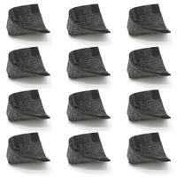 FILZ-BODENSCHONER für Bierzeltgarnitur, 12er Set Grau - Grau, Kunststoff (6/10cm) - Dunedesign