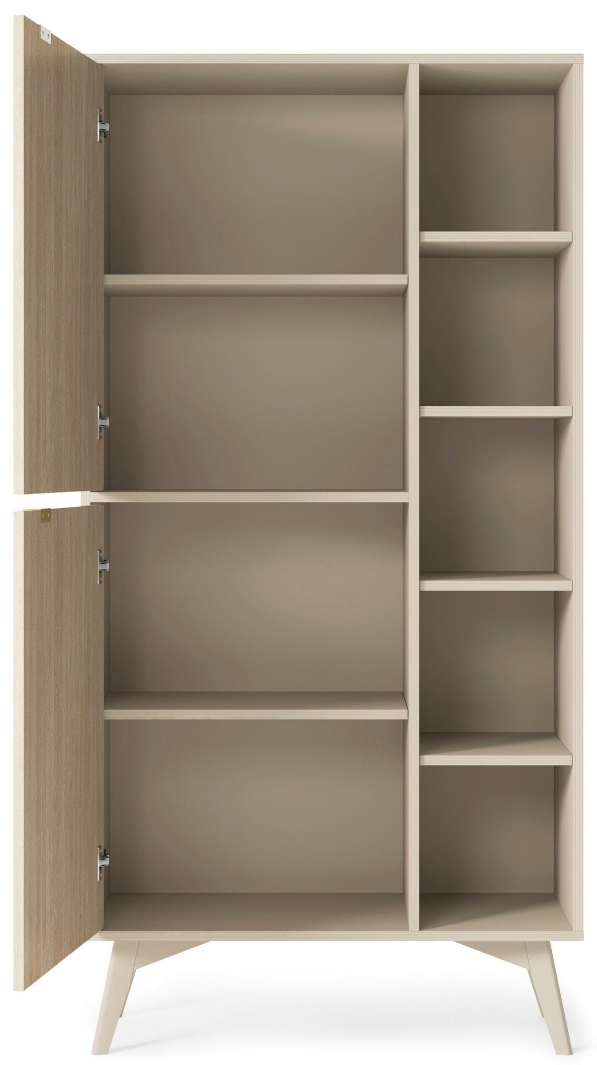 BÜCHERREGAL FORESTA 80x38x160 cm, Regal Kieferfarben - Fichtefarben/Beige, Holzwerkstoff (80/160/38cm) - MASSENO