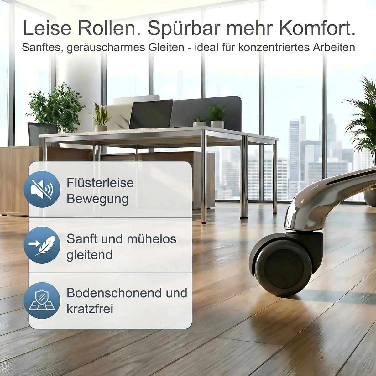 BÜROSTUHL Montreal Echtleder Weiss – ergonomisch, 150 kg belastbar, Sitzhöhe 52-64cm - Weiß, Leder/Metall (60/121/60cm) - Versee