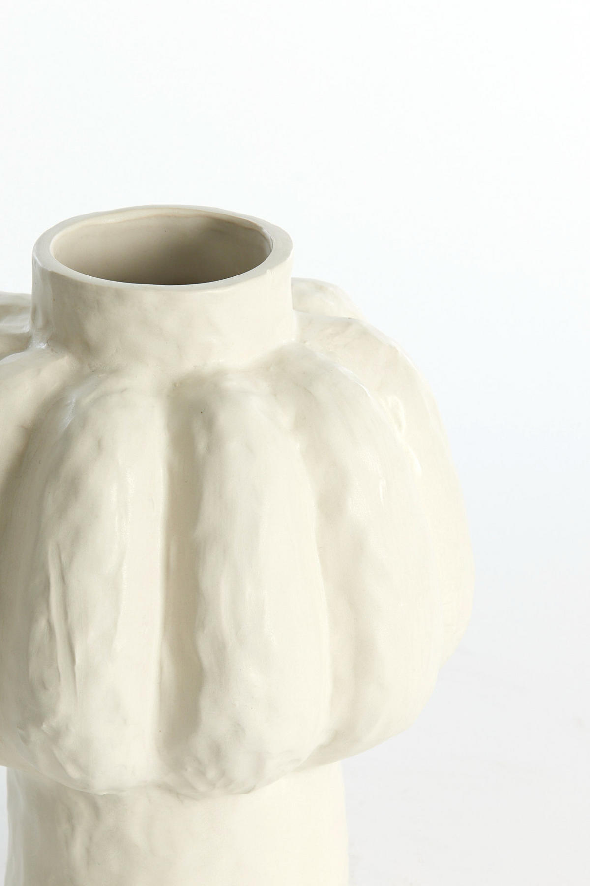 VASE Aliveri Weiß Ø21,5/25 cm - Weiß, Keramik (25cm) - Light & Living