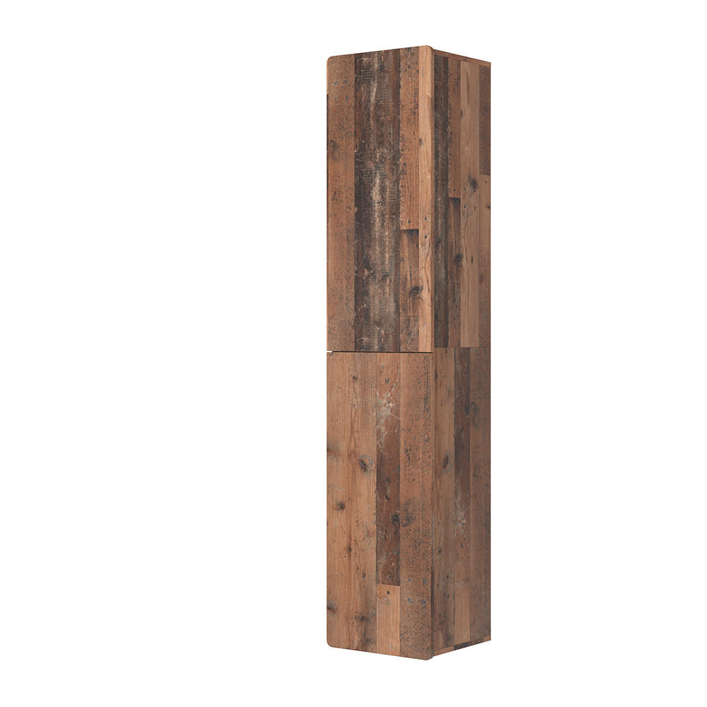 HOCHSCHRANK Izan Oldstyle 36.6 x 171.6 cm - Braun, Holzwerkstoff (36.6/171.6/33.2cm) - Vicco