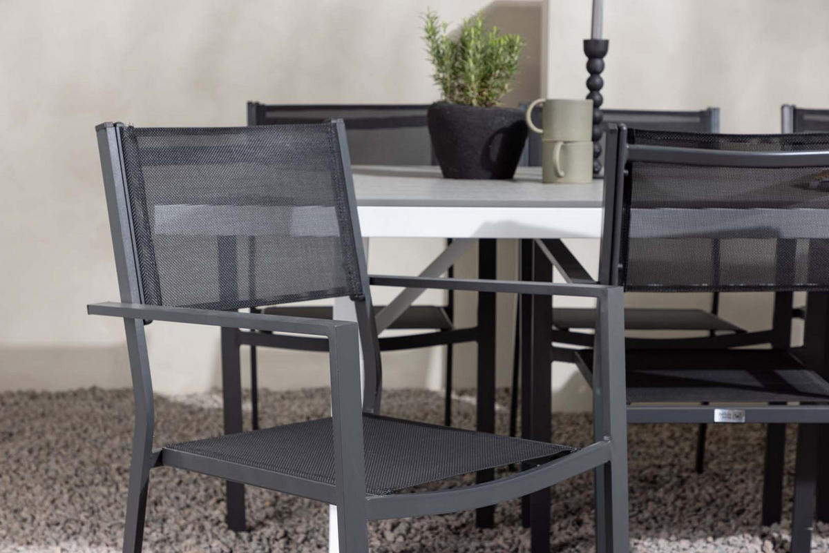 GARTENSET schwarz - Schwarz, Holzwerkstoff - ebuy24