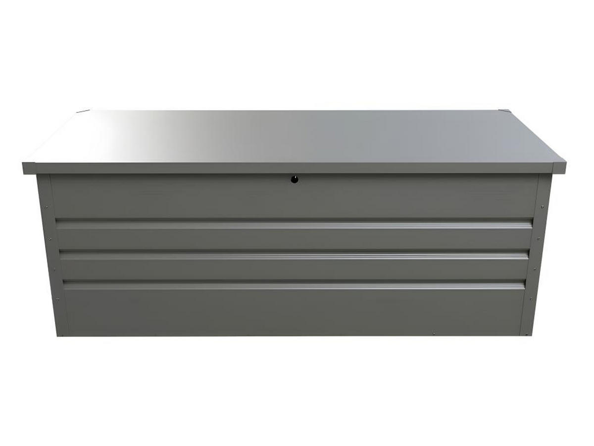 GARTEN-AUFBEWAHRUNGSBOX - Stahl - Grau - Volumen 582L - TOMASO - Grau, Metall (68/62/165cm) - Vente-Unique