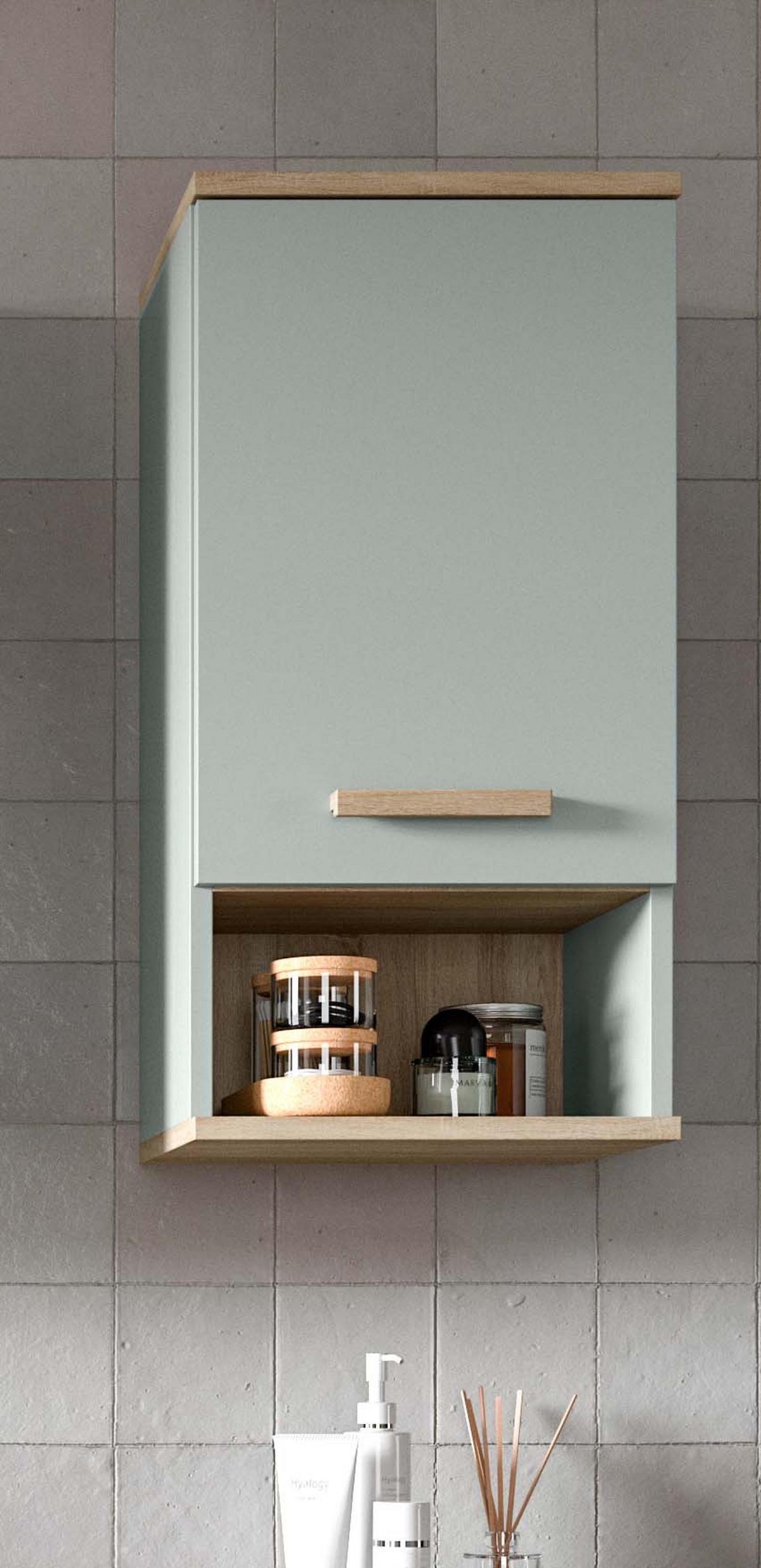 HÄNGESCHRANK STAR (B/H/T: ca. 34/68/28 cm) in hellgrün/hellgrün - Hellgrün, Holzwerkstoff (34/68/28cm)