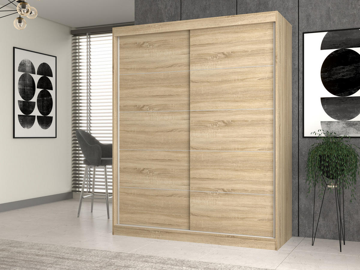 KLEIDERSCHRANK Sonoma 160/200/61 - Sonoma Eiche, Holzwerkstoff (160/200/61cm) - RAUMHIRSCH FURNITURE