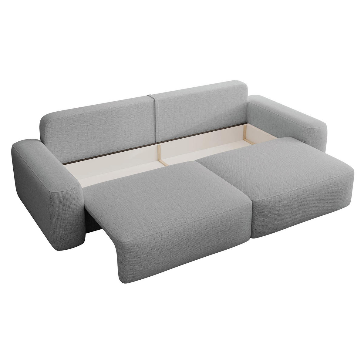 POHOVKA Carnos Šedá 3-místná - šedá/černá, textil/plast (257/82/105cm) - Selsey