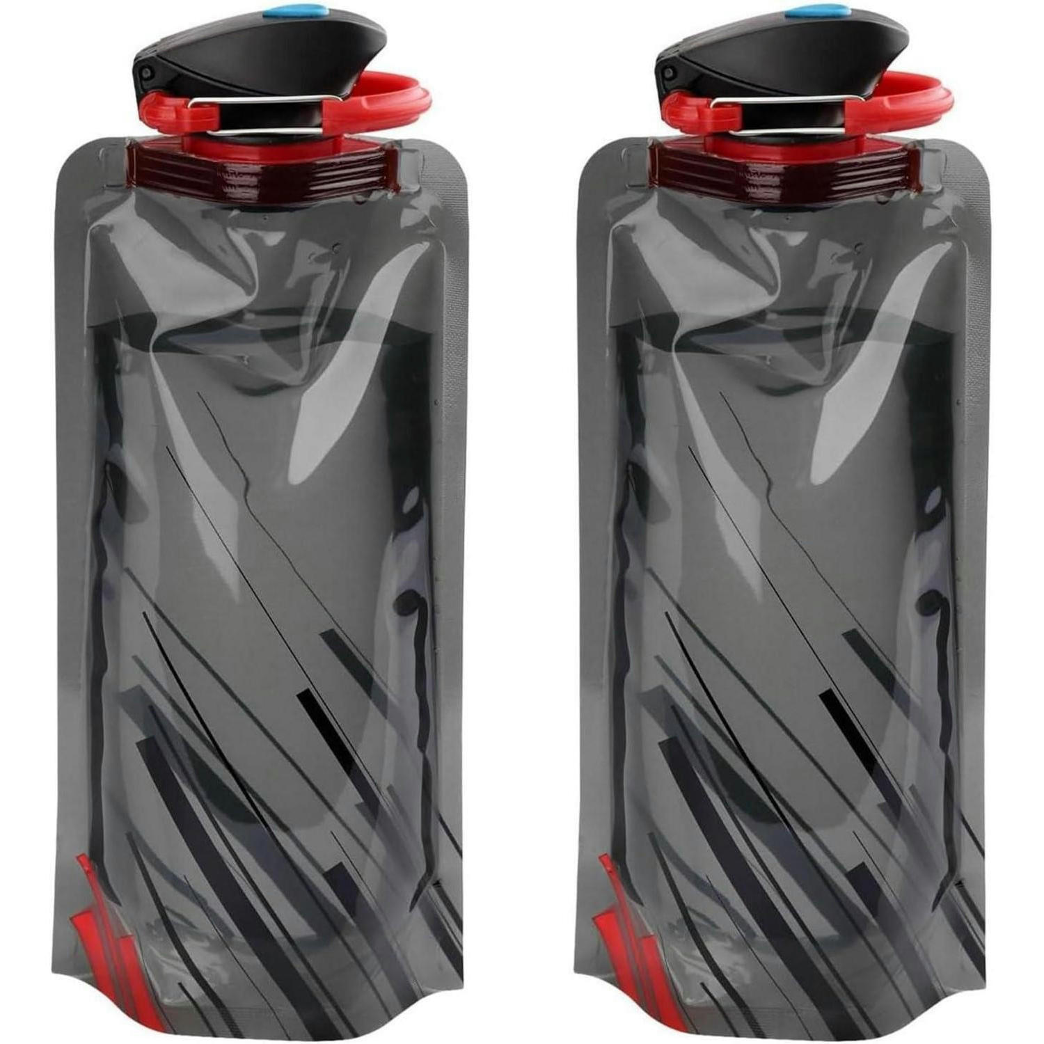 TRINKFLASCHE 2-teiliges Set Schwarz - Schwarz, Kunststoff (13/13cm)