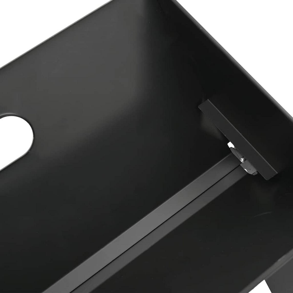 OUTDOOR-GRILL Schwarz 46/31/31 Cm Stahl - Schwarz, Metall (31/31/46cm) - vidaXL