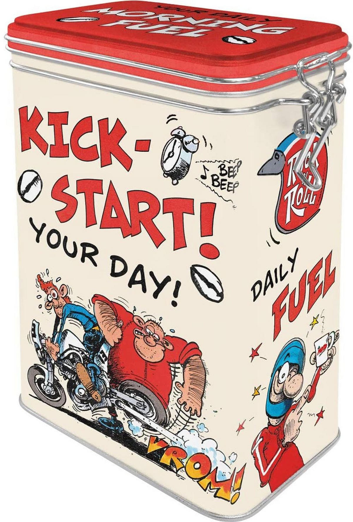 AROMADOSE MOTOmania Kick-Start Your Day! - Multicolor, Metall (11/17.5/7.5cm) - Nostalgic-Art