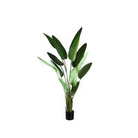 KUNSTPFLANZE Leaves Grün 110/63/235cm - Grün, Kunststoff/Stein (235cm) - PTMD Collection