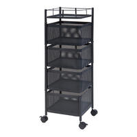 ROLLWAGEN Sunndal - Schwarz, Metall (27/79.5/27cm) - [en.casa]