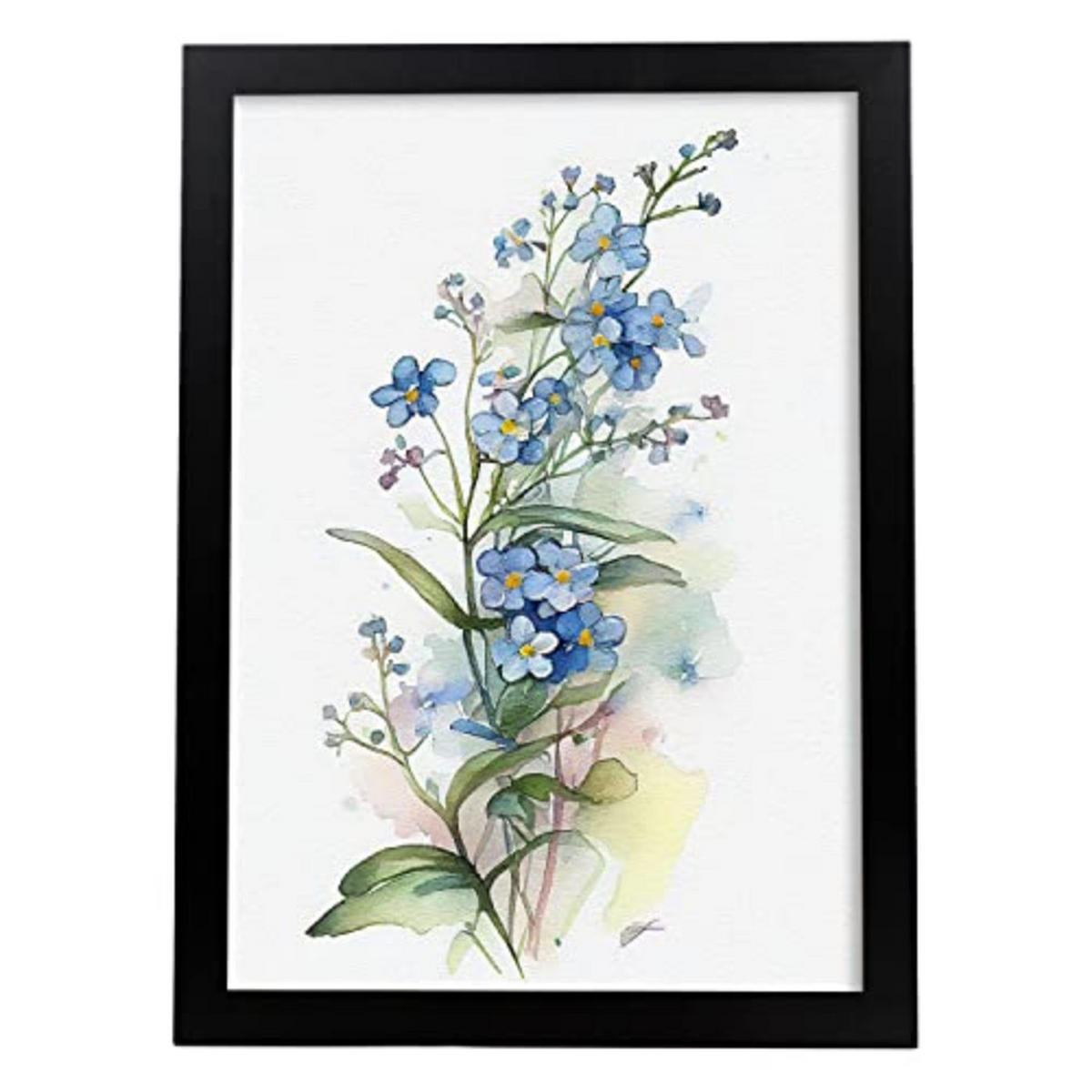 POSTER Vergissmeinnicht 1 Im Nordischen Stil. A3 Rahmenlos - Klar, Papier (29.7/5/42cm) - Nacnic