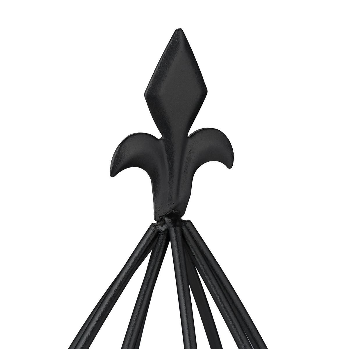 2-tlg.RANKHILFE-SET - Schwarz, Metall (25/65/25cm) - Relaxdays