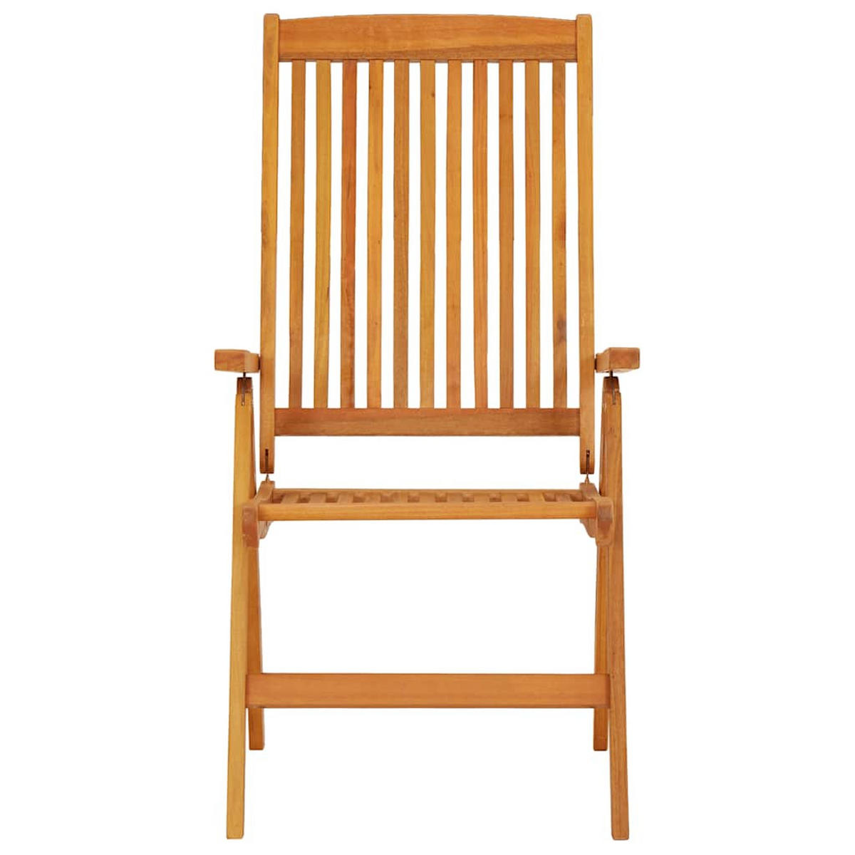 KLAPPBARE Gartenstühle 2er Set Massivholz Eukalyptus - Braun, Holz (58/112/71cm) - vidaXL