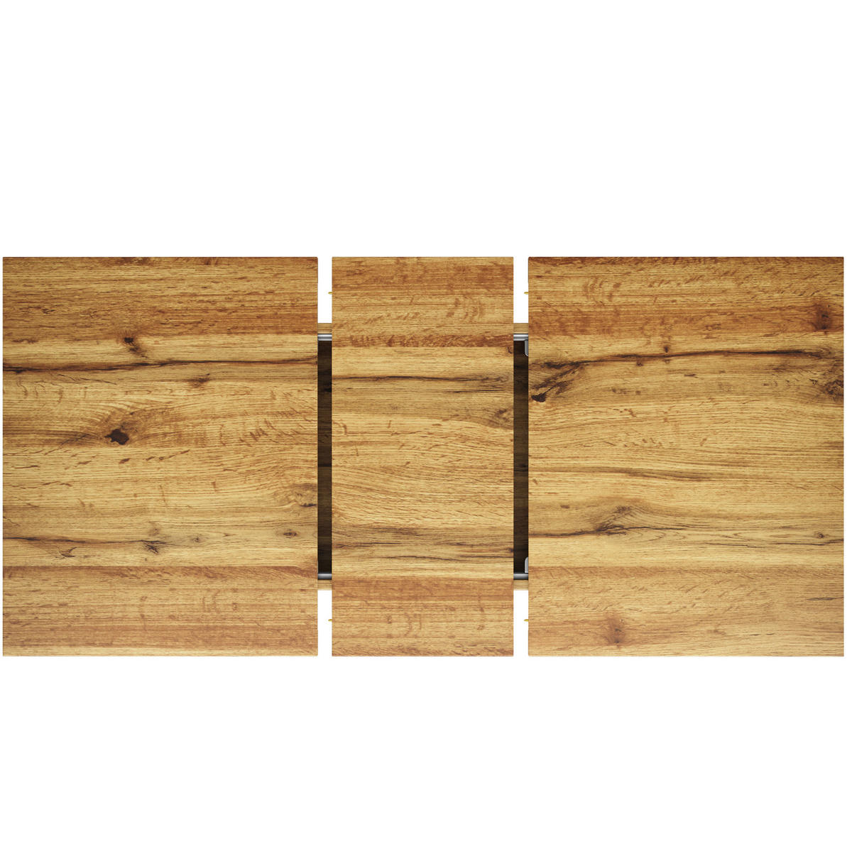 JÍDELNÍ stůl 120/160/80/76 cm ořechový z MDF a kovu rozkládací s hvězdicovou podnoží - hnědá, kompozitní dřevo (120/80/76cm) - OKWISH