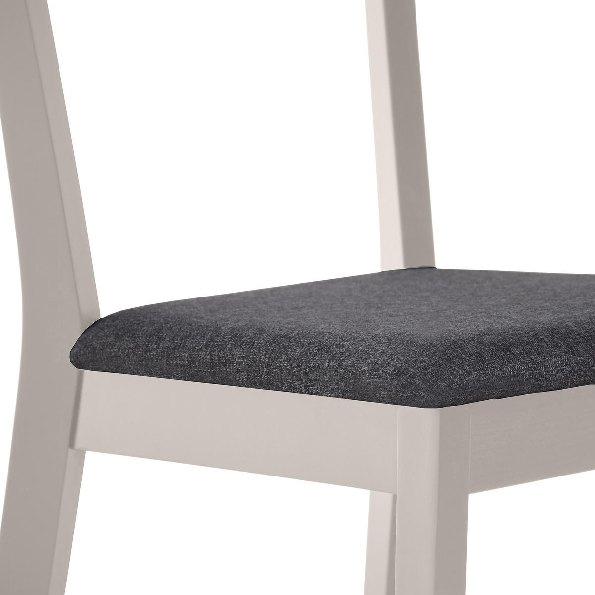 STUHL Moden mit kaschmirfarbenen Holzbeinen, Polsterstuhl, Anthrazit - Kaschmir/Anthrazit, Holz (45/84/45cm) - Beautysofa