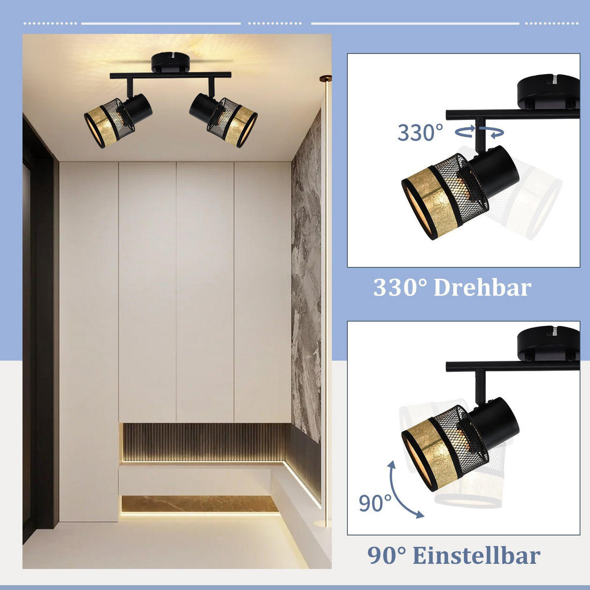 STRAHLER Nami 35/16/9.5cm - Schwarz, Metall (35/16/9.5cm) - ZMH