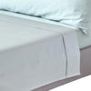SATIN-BETTLAKEN ohne Gummizug, Bio-Baumwolle, Fadendichte 400 - Hellblau, Textil (275/275cm) - Homescapes