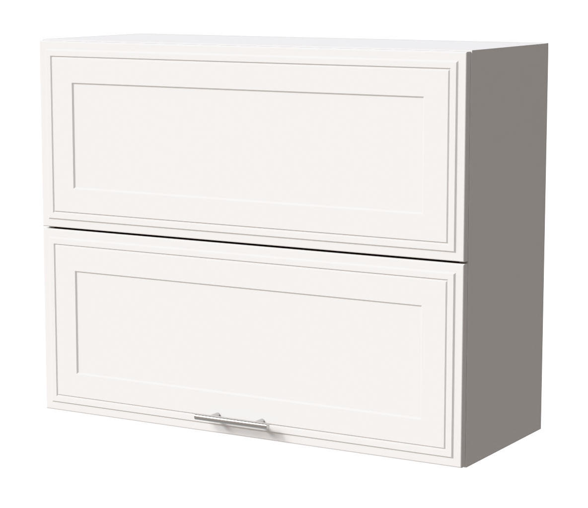 KLAPPHÄNGESCHRANK Salo W8B/90-AV Weiß / Weiß Matt 90 / 32,5 / 72cm - Weiß, Holz/Holzwerkstoff (90/72/32.5cm) - Feldmann-Wohnen