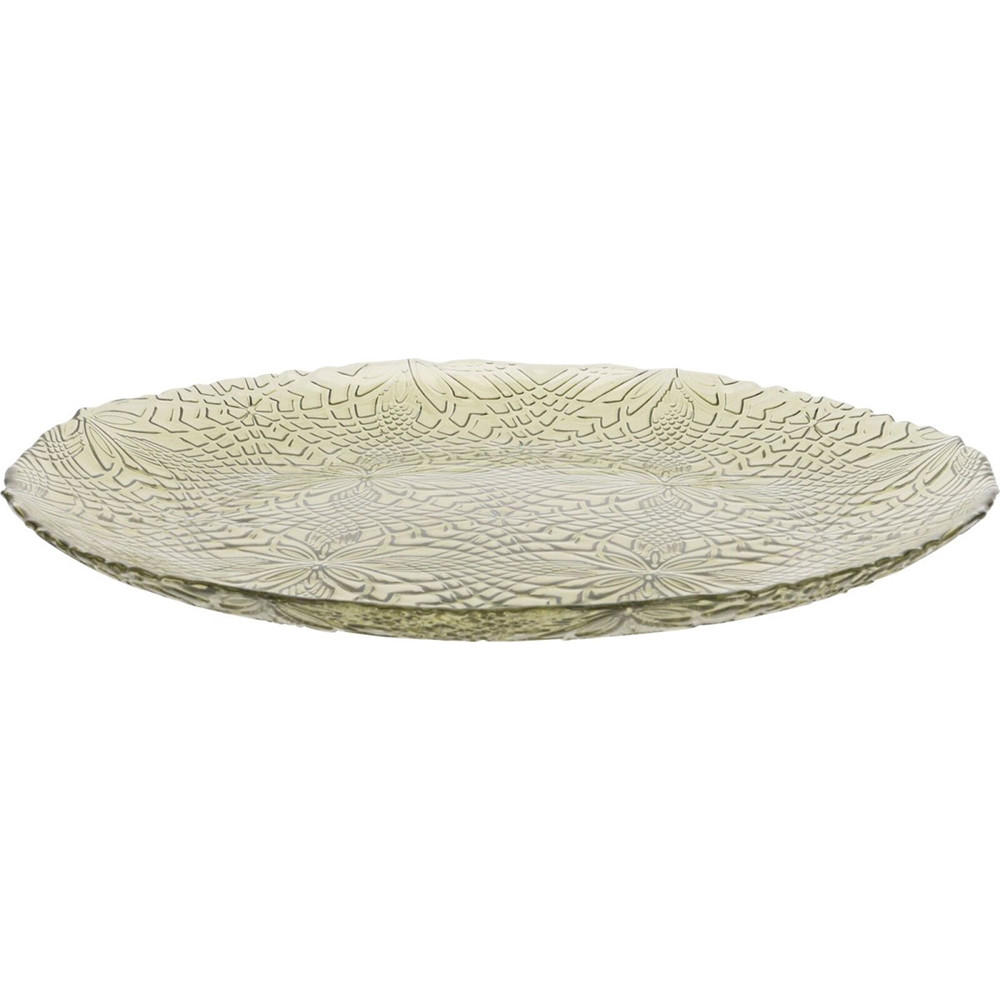 TELLER Basic Grün 21/21/1.5 cm Glas - Grün, Glas (21cm) - Mondex