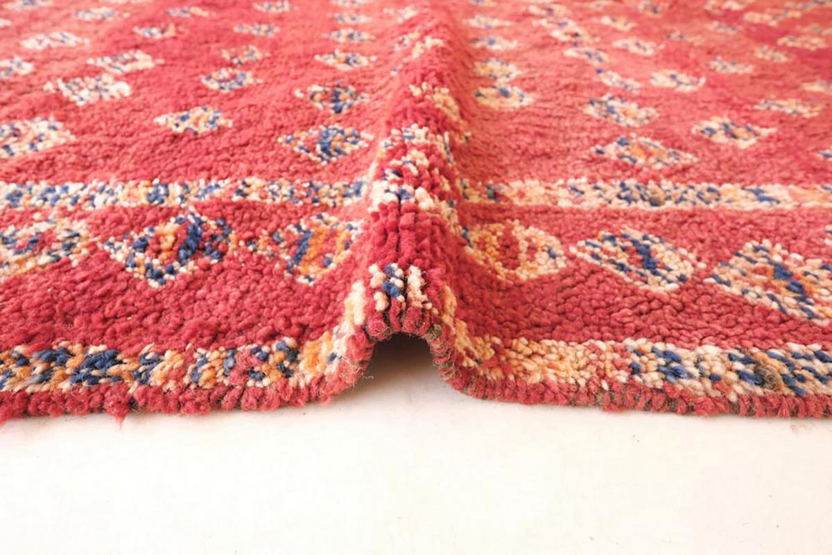 BERBERTEPPICH aus reiner Wolle 169x 258 cm - Rot, Naturmaterialien (169/258cm) - AFK Living