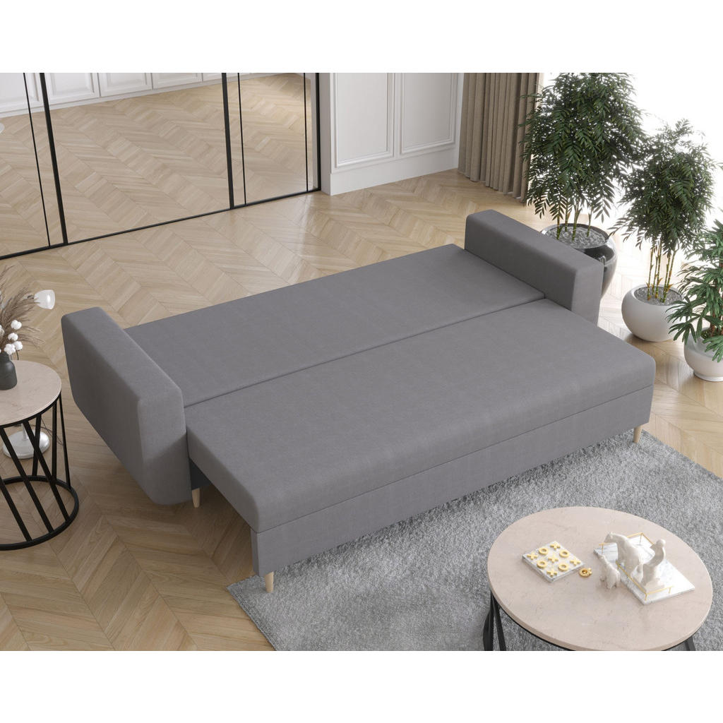 Thumbnail - Bedante Sofa, Grau, Textil, 90x88x240 cm, Wohnzimmer, Sofas & Couches, Schlafsofas