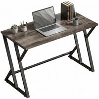 COMPUTERTISCH Grau Holzoptik mit Z-Metallgestell 120/60/76.5 cm - Grau, Holzwerkstoff (60/120/76.5cm) - PANGIVO