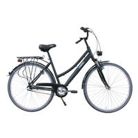 CITYBIKE Citytrek Lady Premium Black 3 Gnag 28 Zoll Größe: 48cm - Schwarz, Metall (48cm) - Hawk Bikes