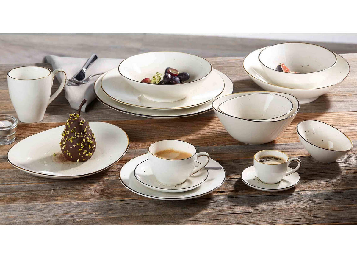 BEILAGENSCHALEN Cosmo grau 15,5 x 13,5 cm 6er Set - Grau, Keramik (15.5/13.5/6cm) - Ritzenhoff Breker