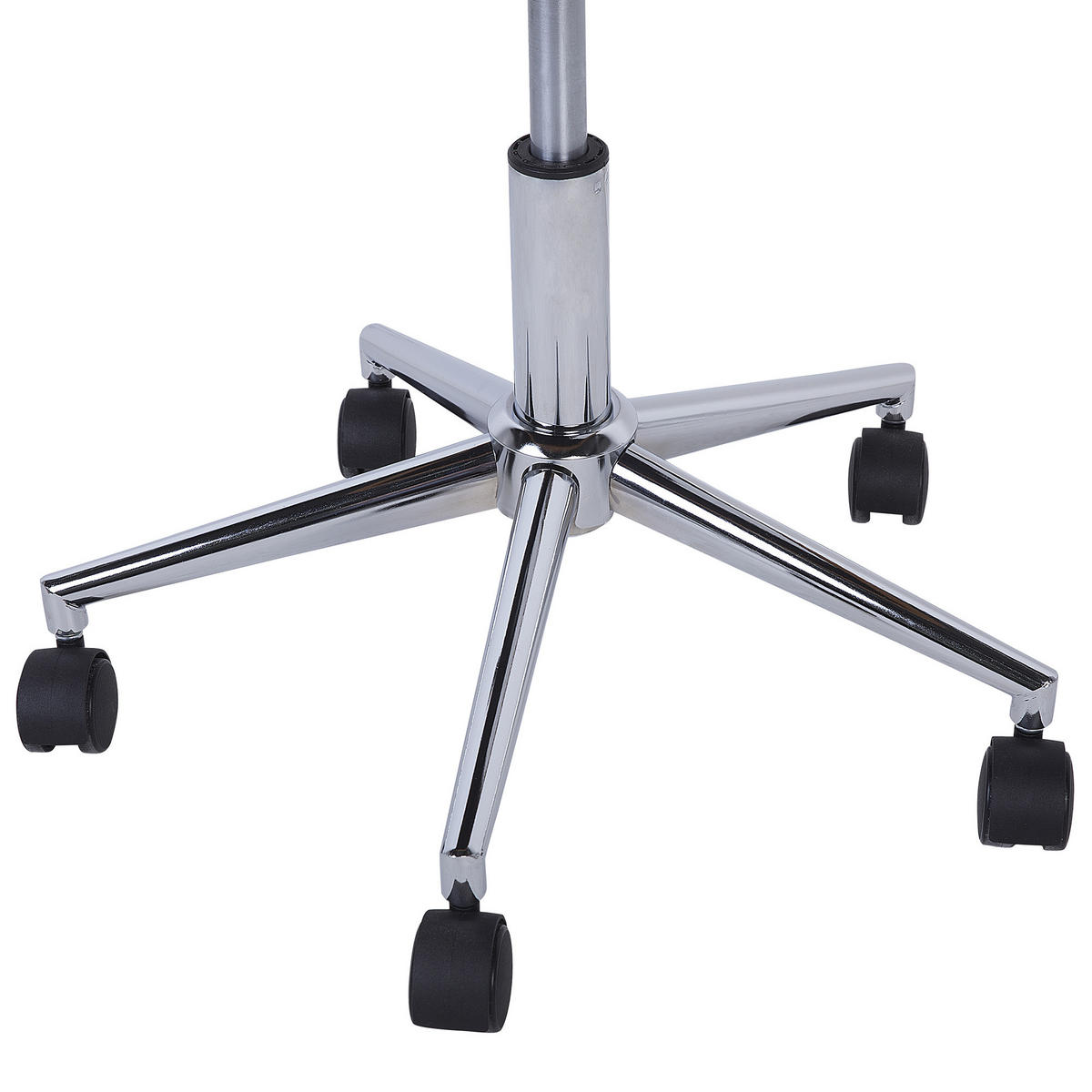 BÜROSTUHL Kunstleder Grau Maribel - Grau, Textil/Metall (57/83/57cm) - Beliani