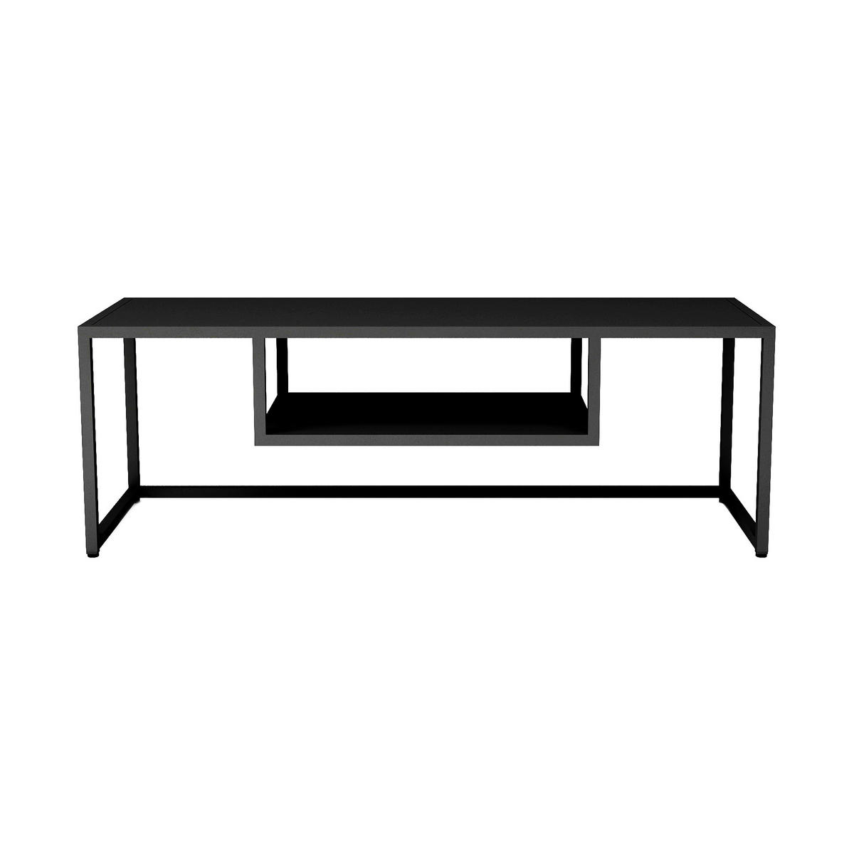 TV-ELEMENT Isokyrö - Schwarz, Metall (120/40/40cm) - [en.casa]