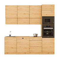 KÜCHENZEILE 240 cm - Langen KL27-M240 - in Artisan Eiche - Eiche Artisan, Holz (240/248/58cm)