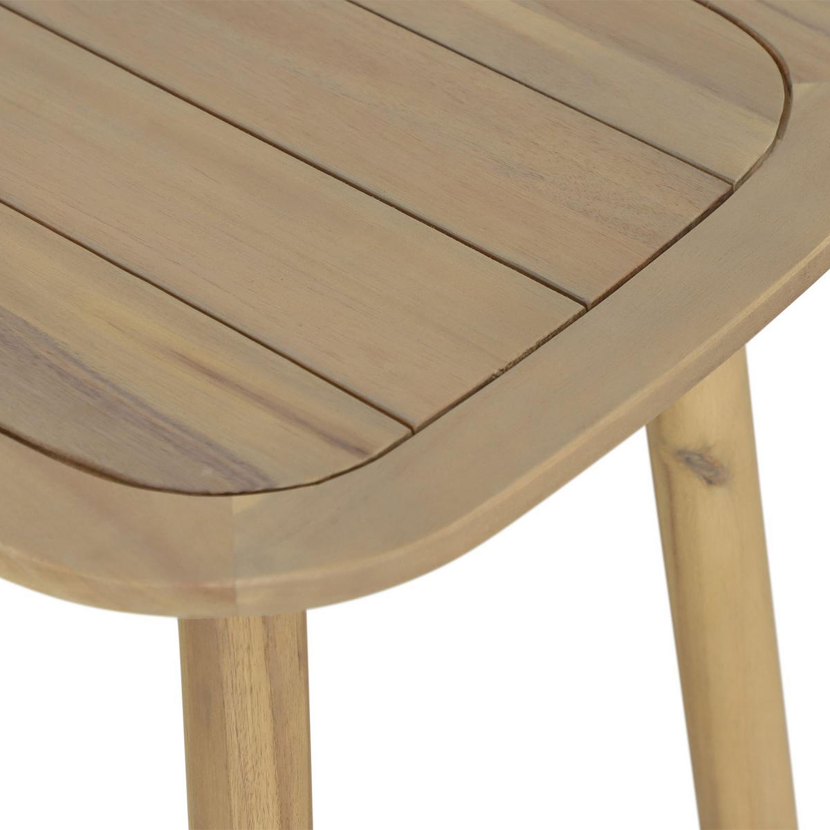BEISTELLTISCH OUTDOOR SURIN natur - Naturfarben, Holz (50/50/48cm) - IDIMEX