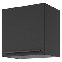 HÄNGESCHRANK mit Tür - Schwarz, Holzwerkstoff (50/50/33cm) - home24