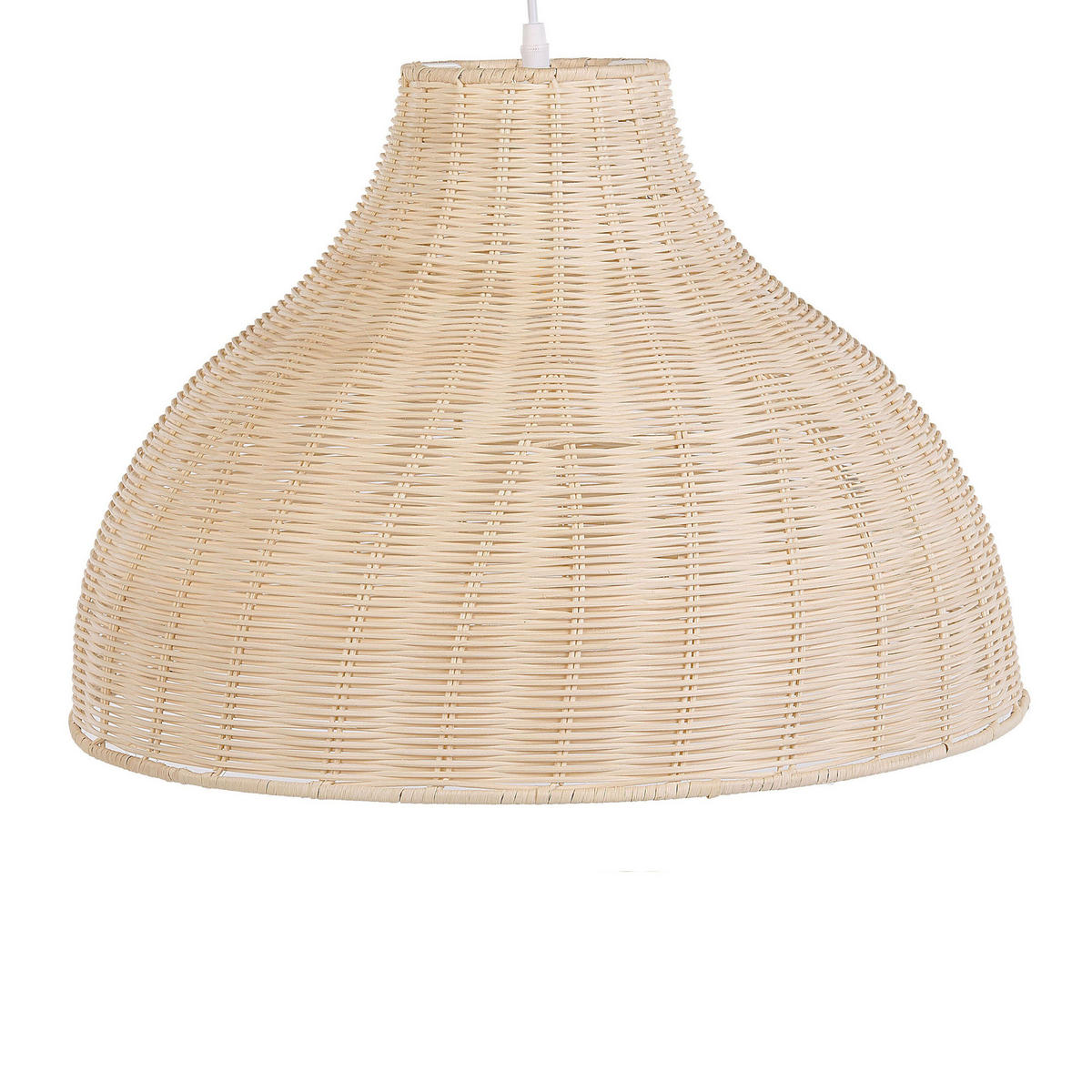HÄNGELEUCHTE Millian 50/50/117 cm - Beige, Naturmaterialen (50/50/117cm) - Beliani