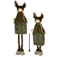 PLÜSCHFIGUR Santa Lila Olivgrün - Grün, Textil (20/67/25cm) - Mondex