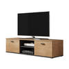 TV-LOWBOARD 140 Soho S04 - Eichefarben/Schwarz, Holzwerkstoff/Kunststoff (140/37/43cm) - MIRJAN24