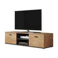 TV-LOWBOARD 140 Soho S04 - Eichefarben/Schwarz, Holzwerkstoff/Kunststoff (140/37/43cm) - MIRJAN24
