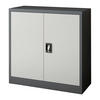 AKTENSCHRANK Molise - Grau, Metall (90/90/40cm) - [en.casa]