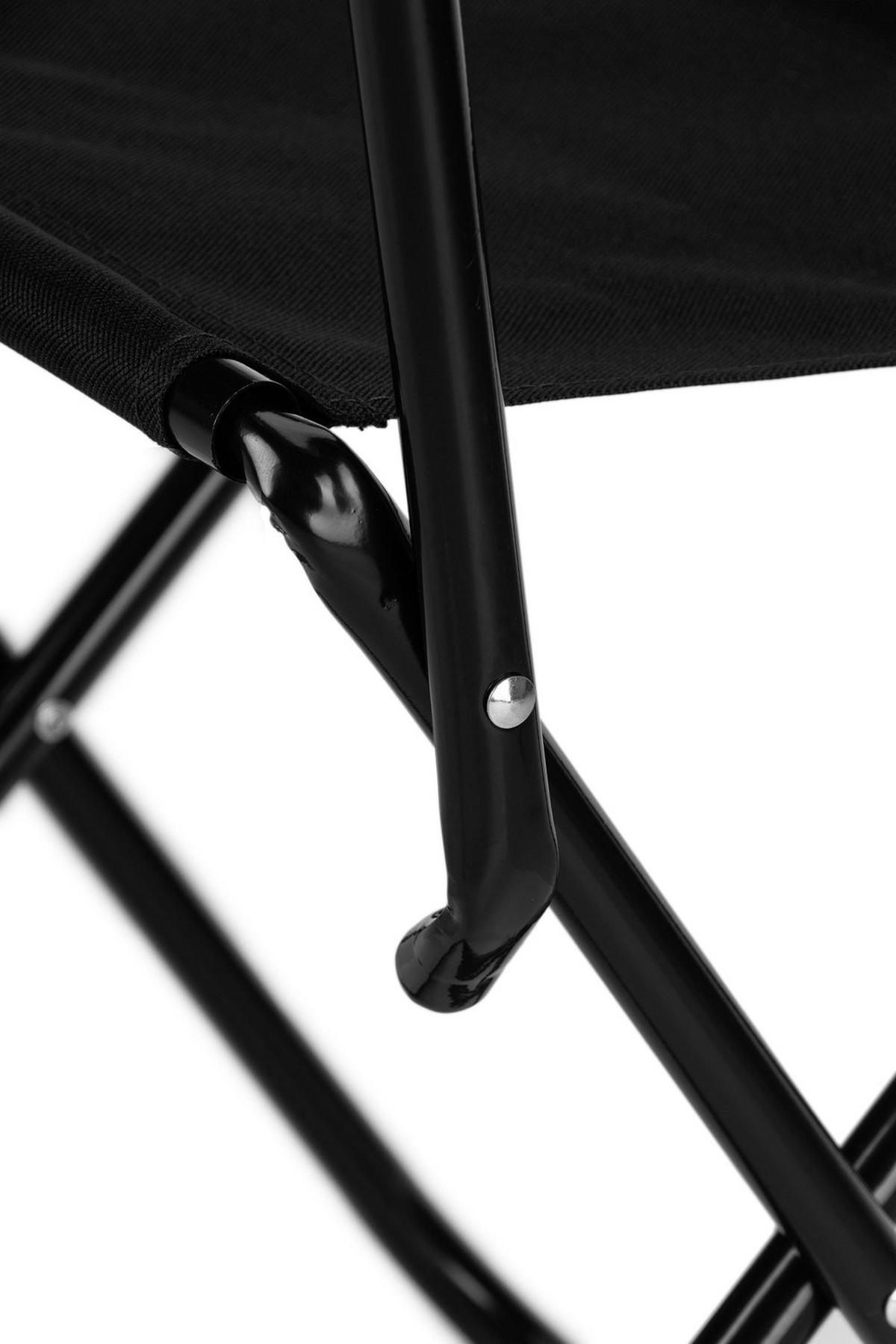 KLAPPSTUHL bis 100 kg - Schwarz, Textil/Metall (35/58/35cm) - Outtec